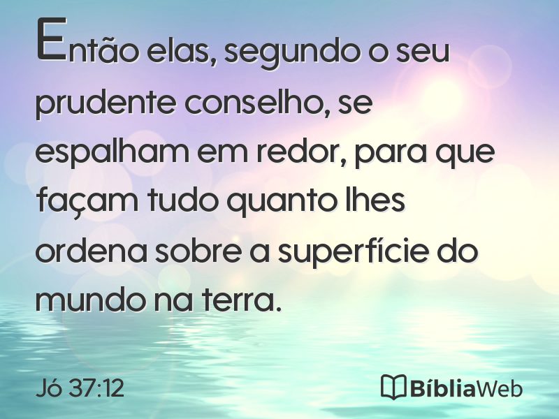 Jó 37:12 em imagem para compartilhar