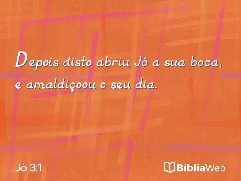 Jó 3:1 em imagem para compartilhar
