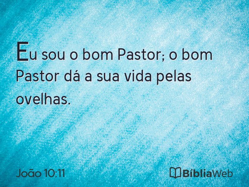 João 10:11 em imagem para compartilhar