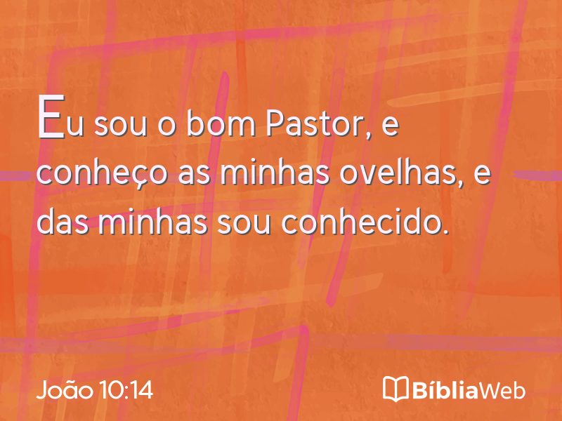 João 10:14 em imagem para compartilhar