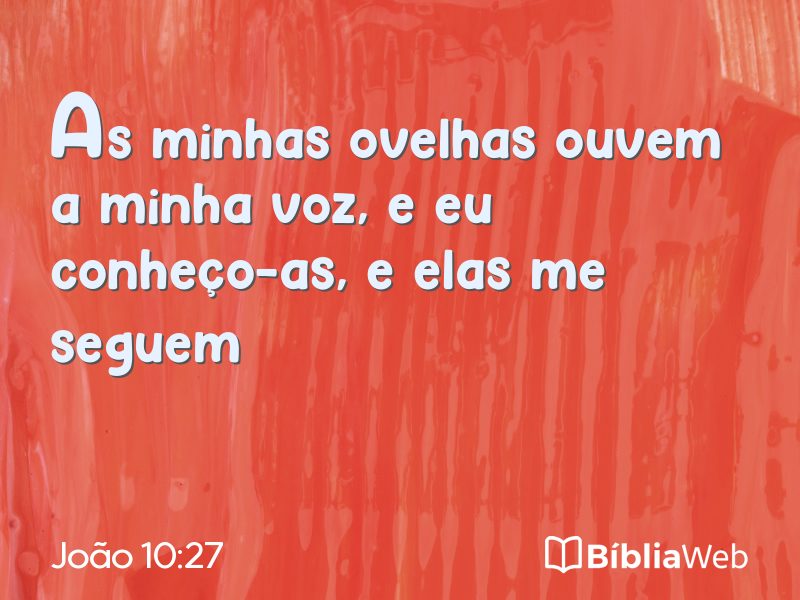 João 10:27 em imagem para compartilhar