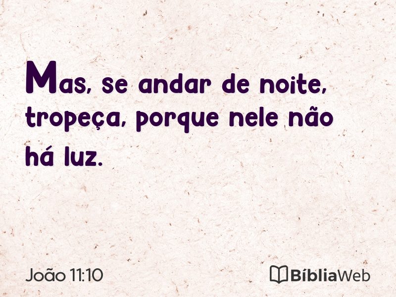 João 11:10 em imagem para compartilhar