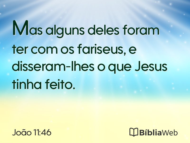 João 11:46 em imagem para compartilhar