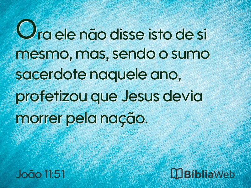 João 11:51 em imagem para compartilhar
