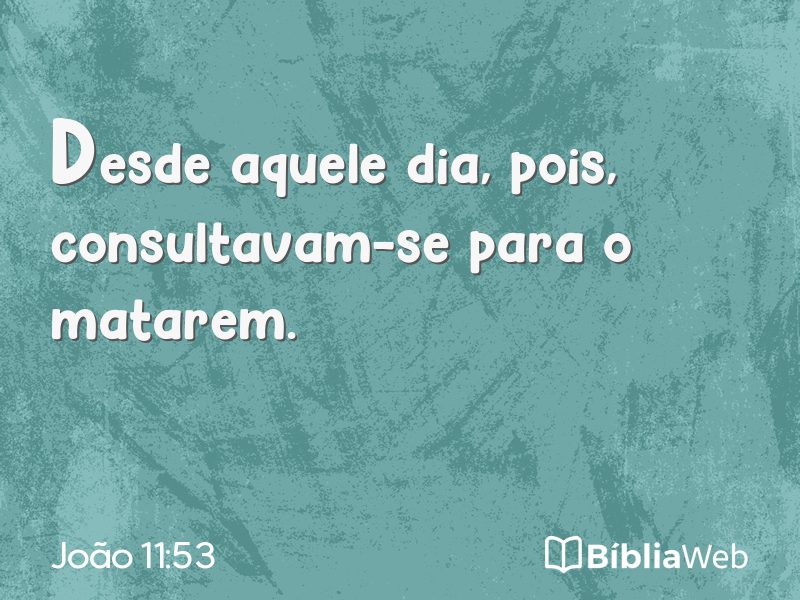 João 11:53 em imagem para compartilhar