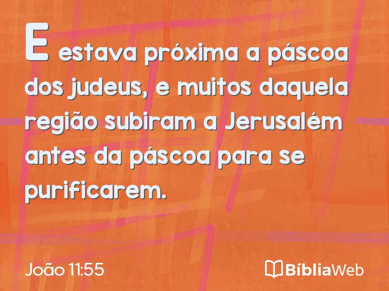 João 11:55 em imagem para compartilhar