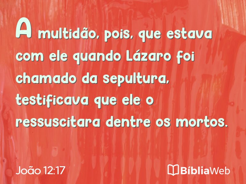 João 12:17 em imagem para compartilhar