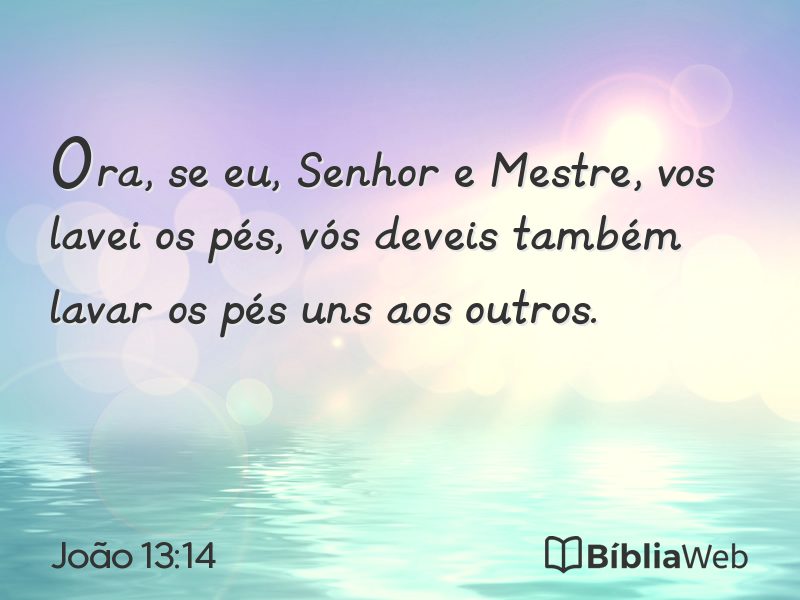 João 13:14 em imagem para compartilhar