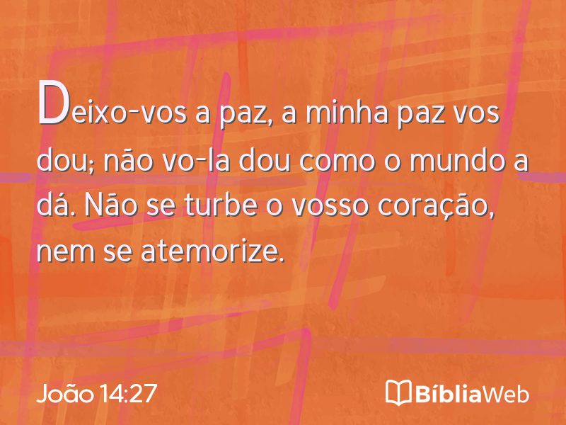 João 14:27 em imagem para compartilhar