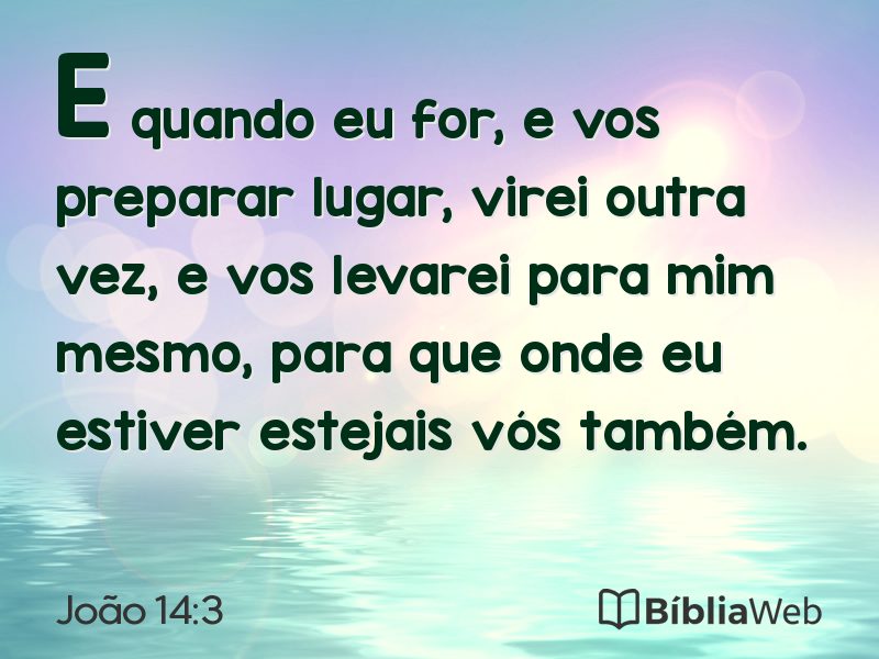 João 14:3 em imagem para compartilhar