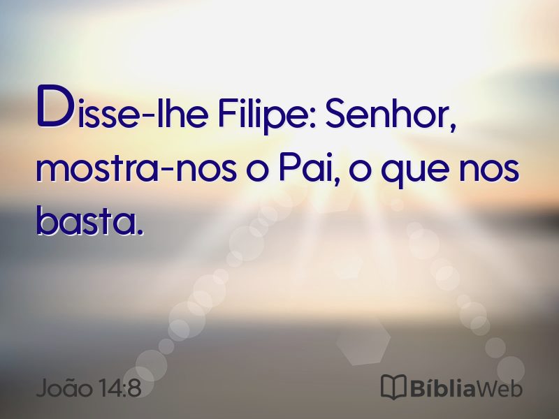 João 14:8 em imagem para compartilhar