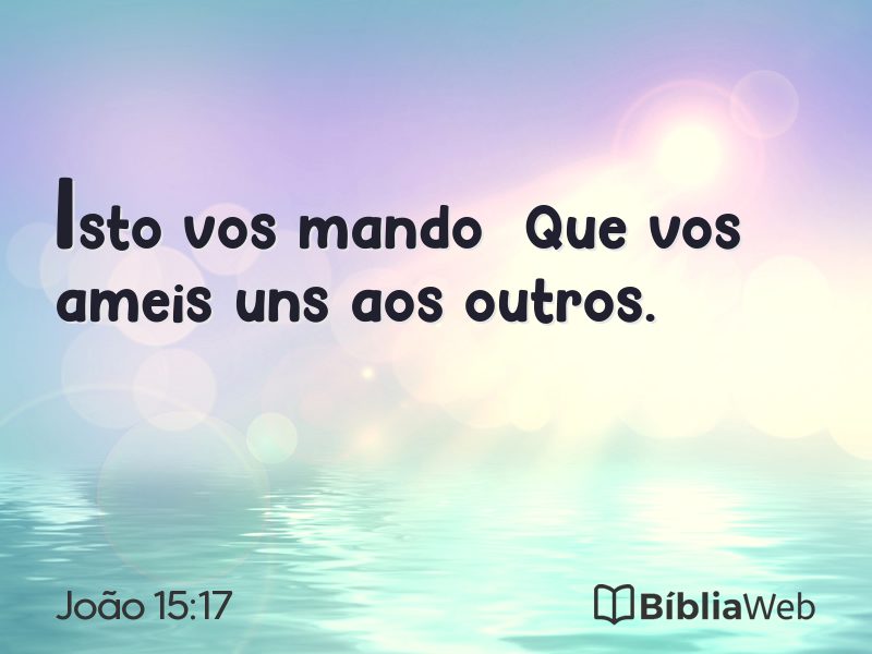 João 15:17 em imagem para compartilhar