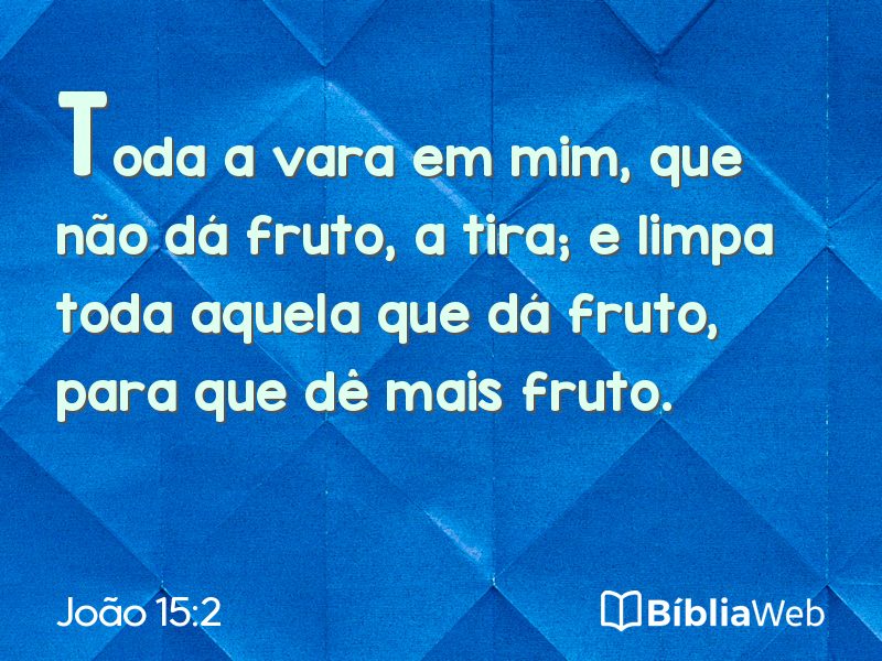 João 15:2 em imagem para compartilhar