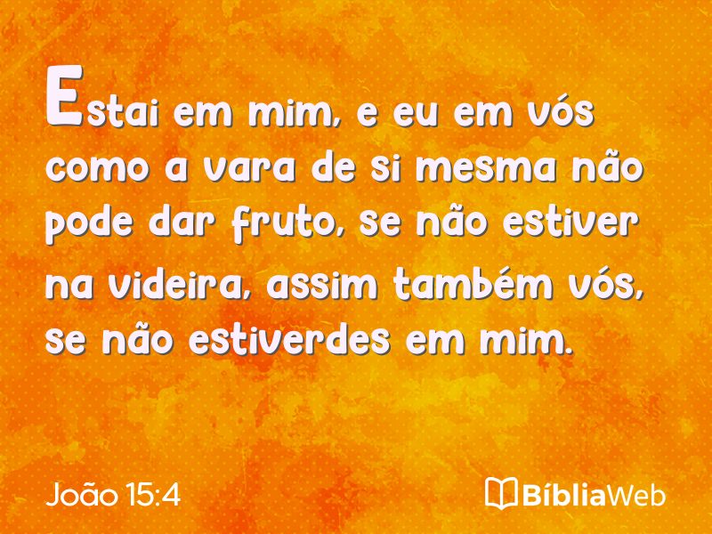 João 15:4 em imagem para compartilhar