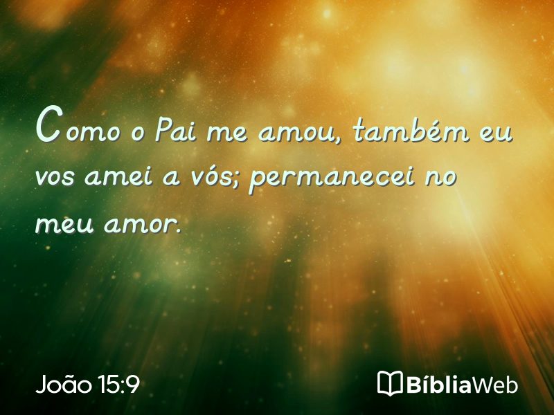 João 15:9 em imagem para compartilhar