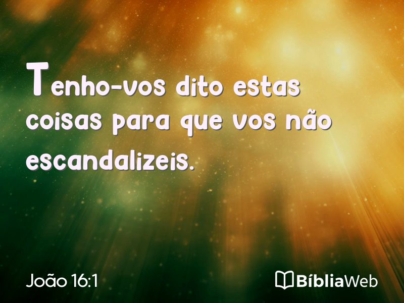 João 16:1 em imagem para compartilhar