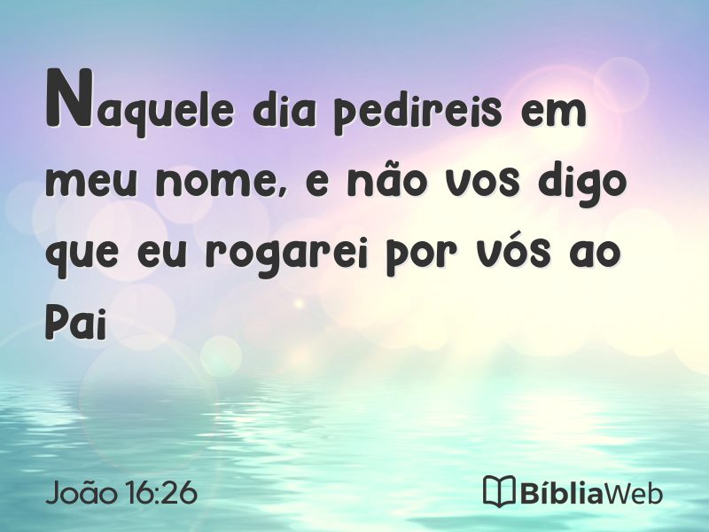 João 16:26 em imagem para compartilhar