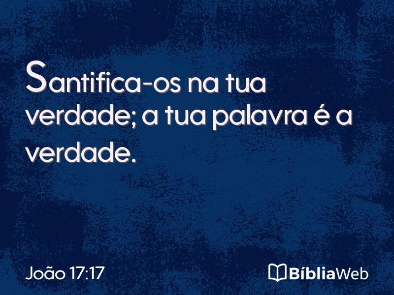 João 17:17 em imagem para compartilhar
