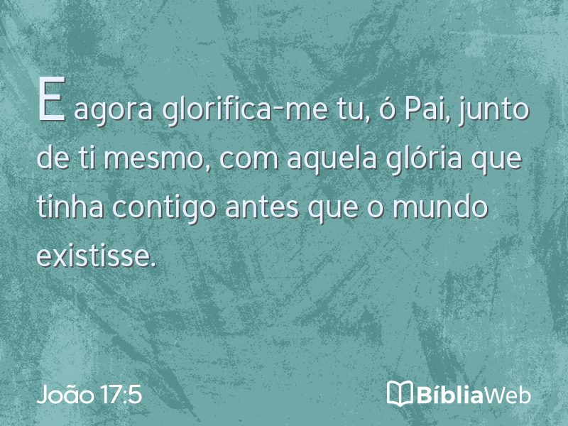 João 17:5 em imagem para compartilhar