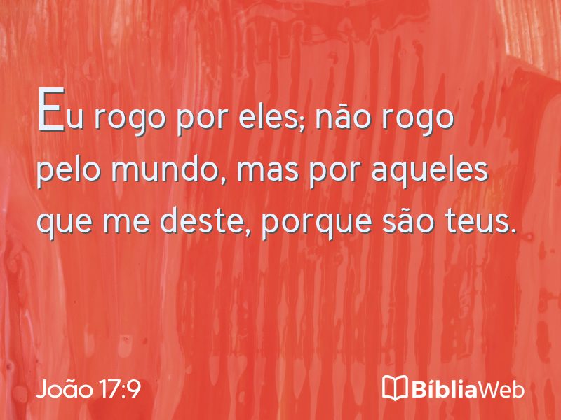 João 17:9 em imagem para compartilhar