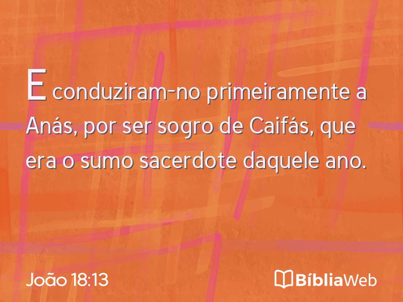 João 18:13 em imagem para compartilhar
