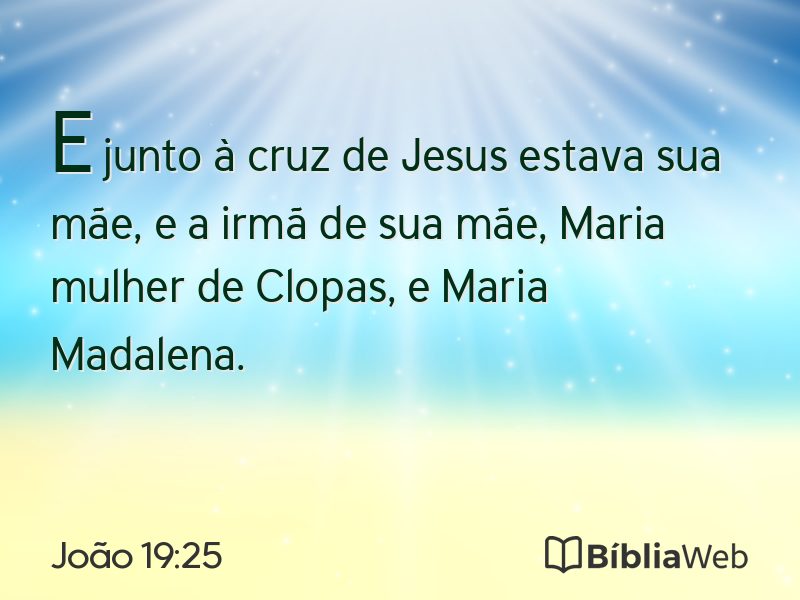 João 19:25 em imagem para compartilhar