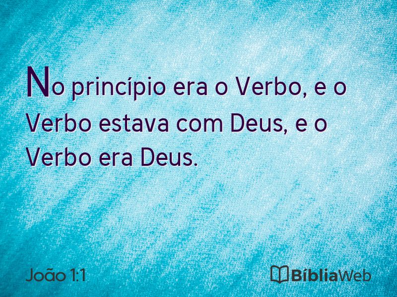 João 1:1 em imagem para compartilhar