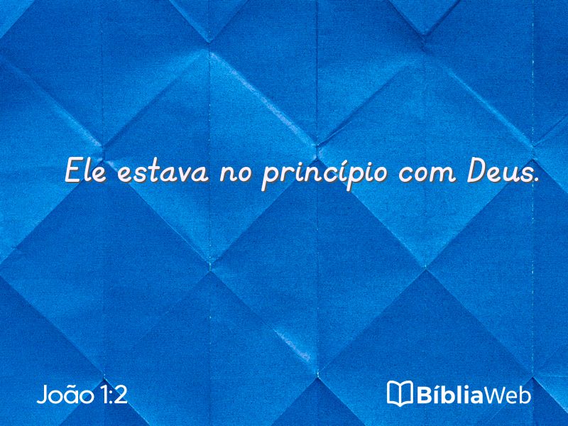João 1:2 em imagem para compartilhar
