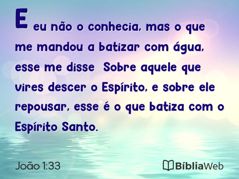 João 1:33 em imagem para compartilhar