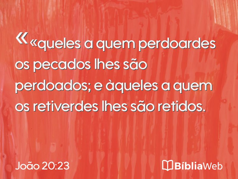 João 20:23 em imagem para compartilhar