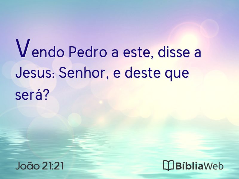 João 21:21 em imagem para compartilhar