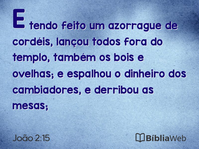 João 2:15 em imagem para compartilhar