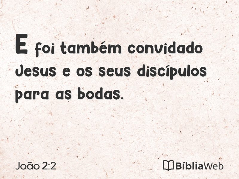 João 2:2 em imagem para compartilhar