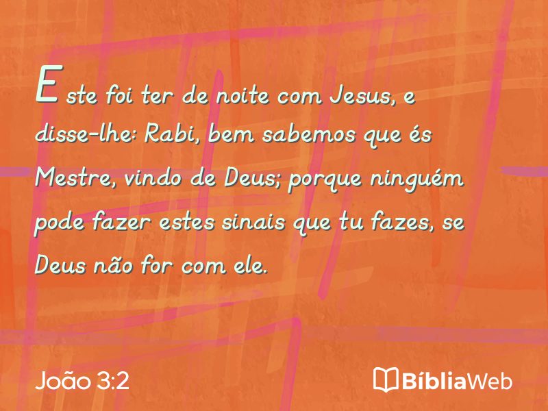 João 3:2 em imagem para compartilhar