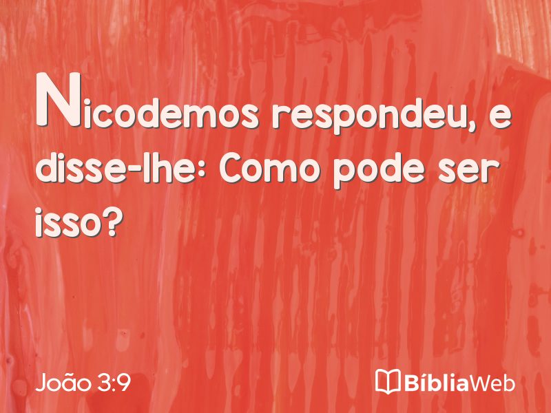 João 3:9 em imagem para compartilhar