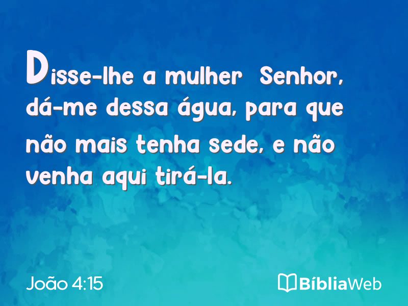 João 4:15 em imagem para compartilhar