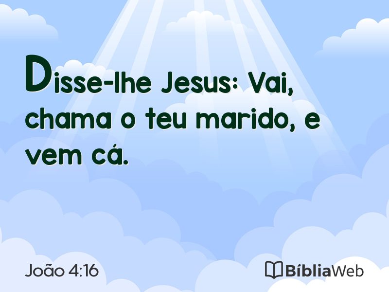 João 4:16 em imagem para compartilhar