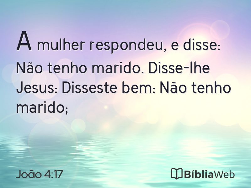 João 4:17 em imagem para compartilhar