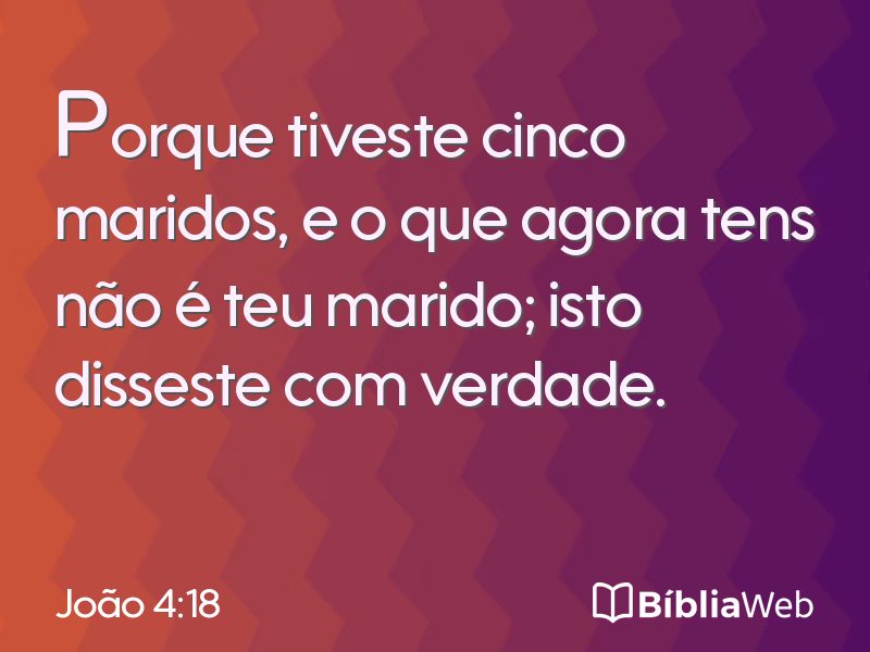 João 4:18 em imagem para compartilhar