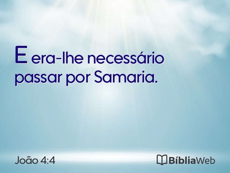 João 4:4 em imagem para compartilhar