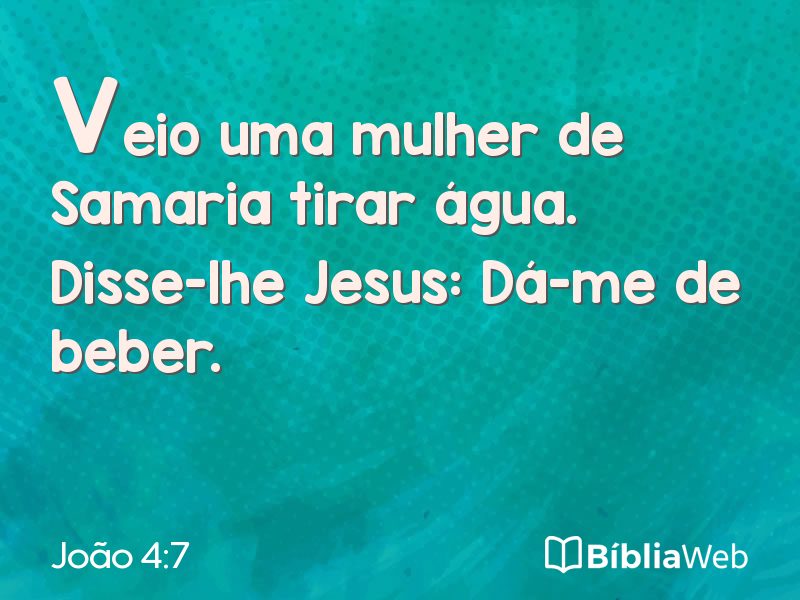 João 4:7 em imagem para compartilhar