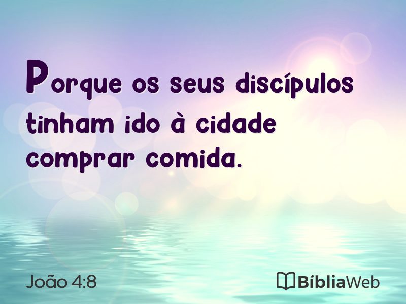 João 4:8 em imagem para compartilhar