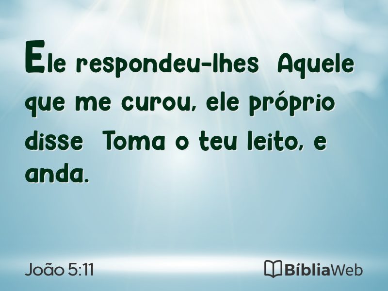 João 5:11 em imagem para compartilhar