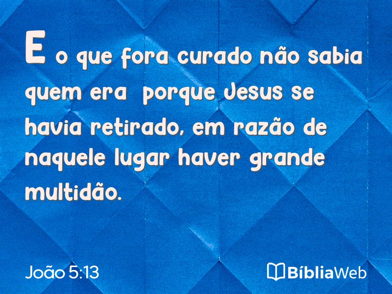 João 5:13 em imagem para compartilhar