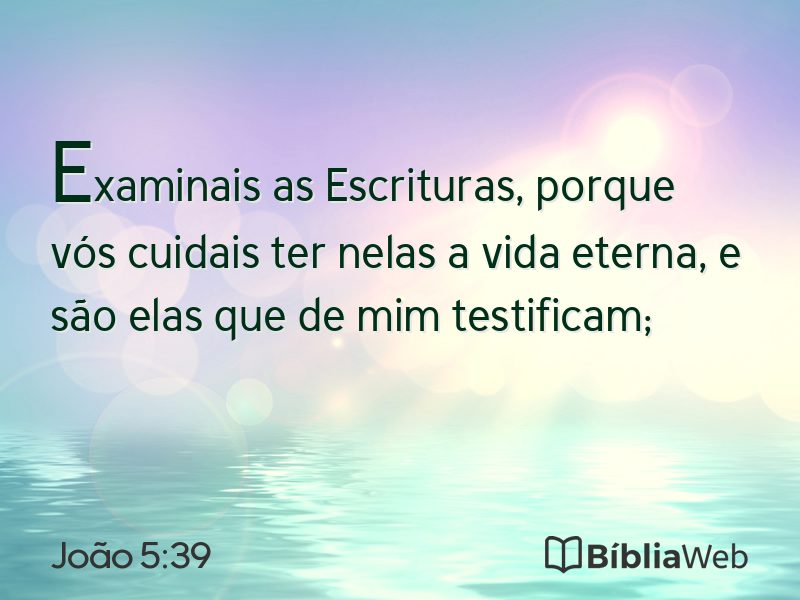 João 5:39 em imagem para compartilhar