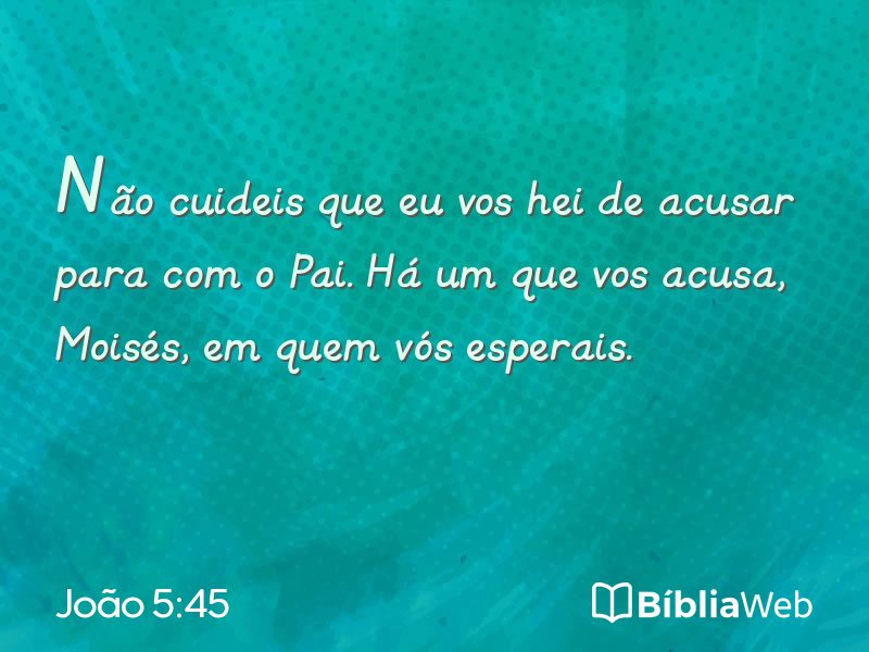 João 5:45 em imagem para compartilhar