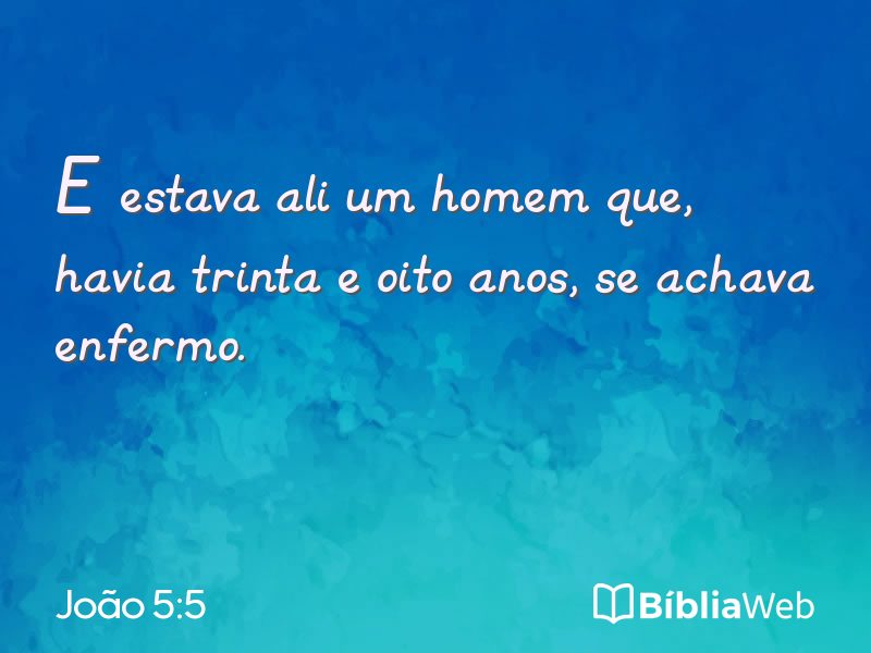 João 5:5 em imagem para compartilhar