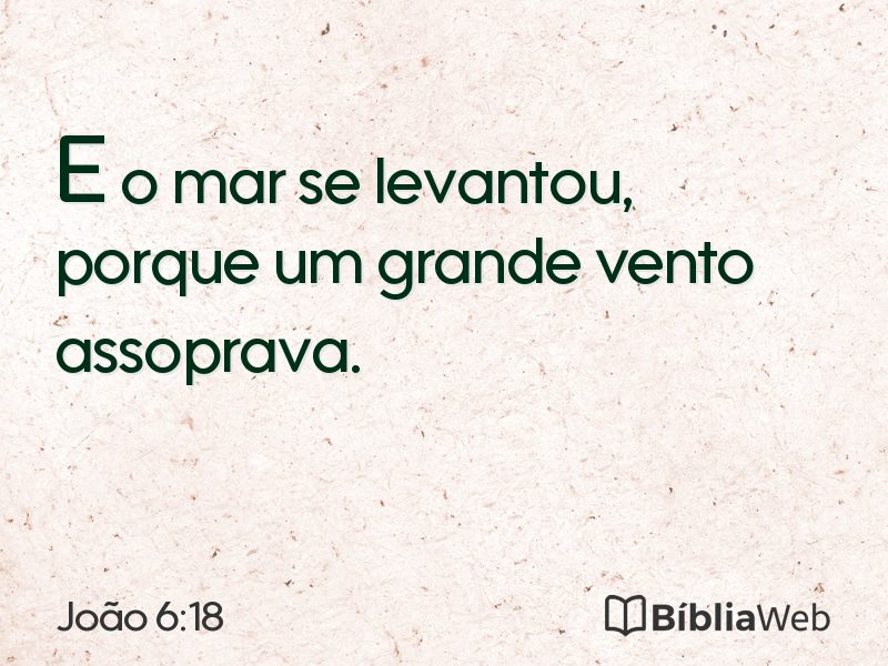João 6:18 em imagem para compartilhar
