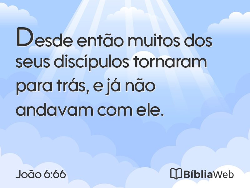 João 6:66 em imagem para compartilhar