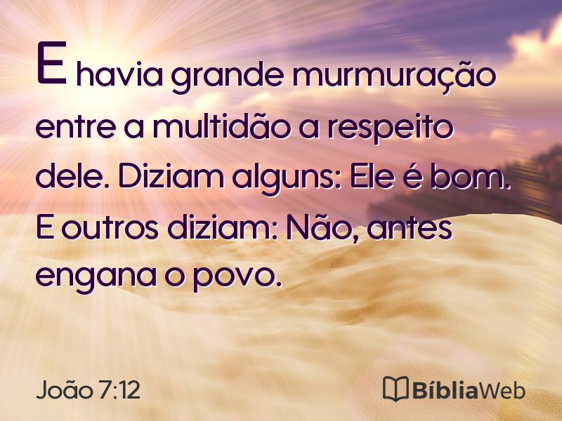 João 7:12 em imagem para compartilhar